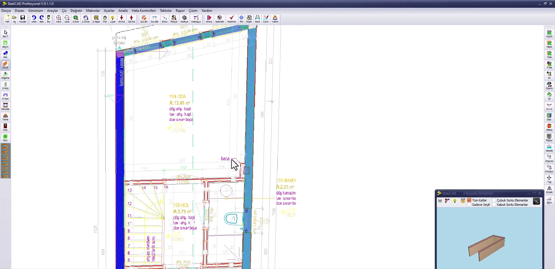 Utilisation du plan architectural comme fond